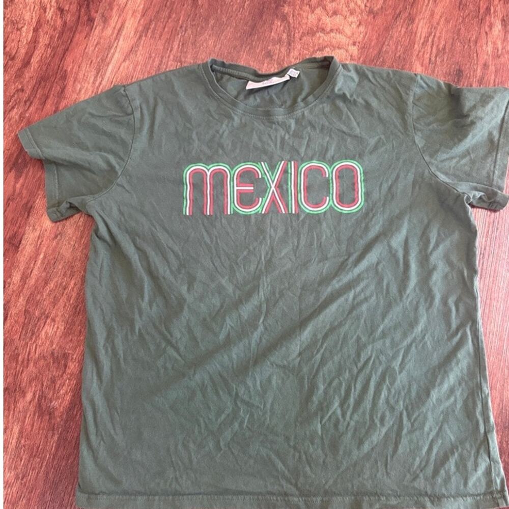 Selección Nacional de México SNM Boys Green 1970 Soccer Graphic Tee Size L / XL